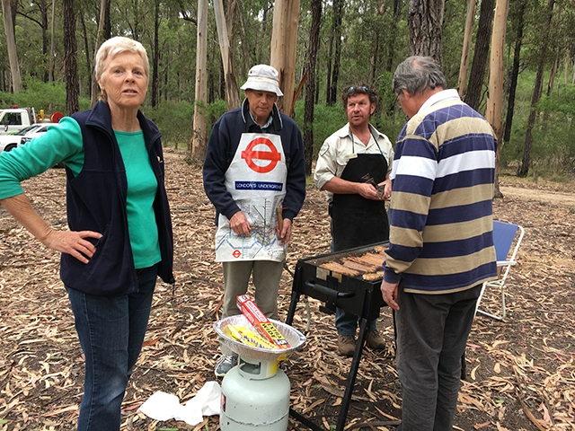 Back at the picnic ground the BBQ was well underway