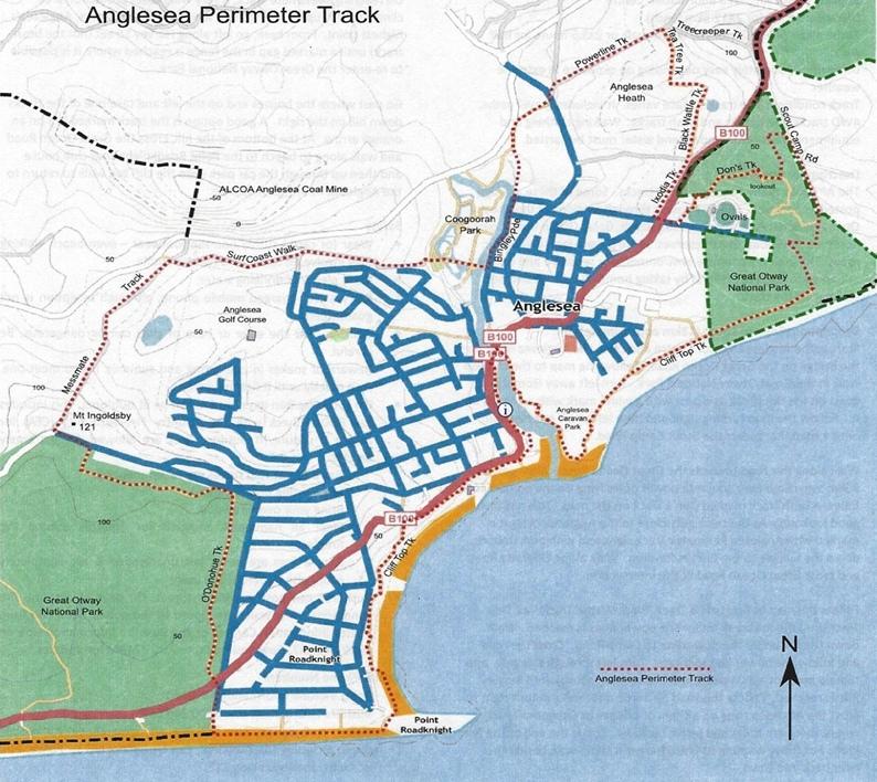 Anglesea Perimeter walk map